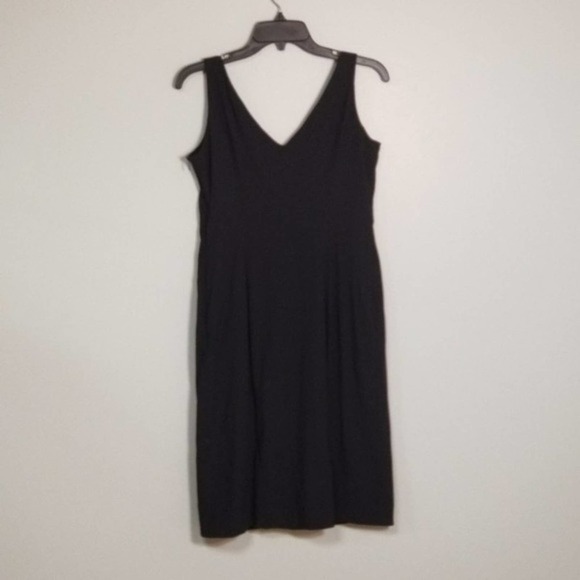 Piazza Sempione Blue Sleeveless Pleated Chest Cocktail Sheath Dress Size Medium - Picture 6 of 7